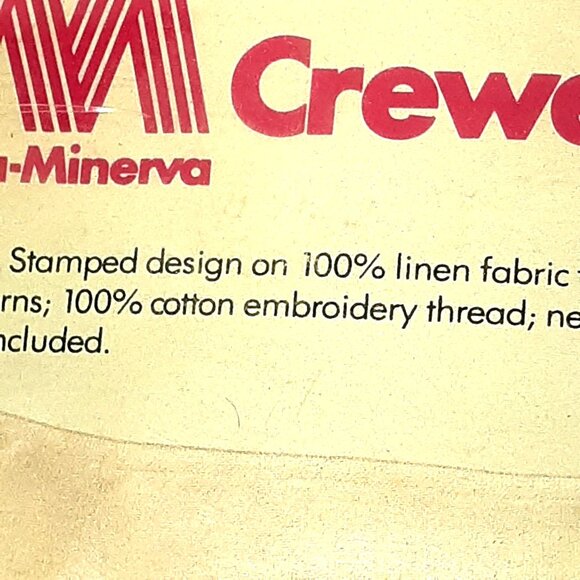 Vintage Columbia Minerva Crewel Embroidery Kit African Violets 7817 - Picture 4 of 5